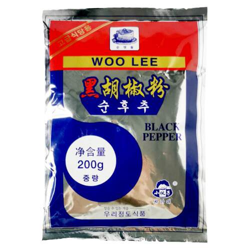 小伙子黑胡椒粉纯黑胡椒粉碎烧烤调料200g 烧烤●6包包邮