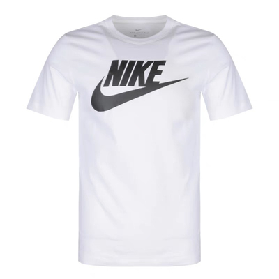正品NIKE耐克 男子经典大LOGO纯棉运动休闲透气短袖T恤AR5005
