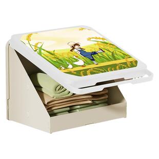 既是壁画又是收纳箱！洗澡放衣服神器浴室壁画收纳箱置物架防水盒