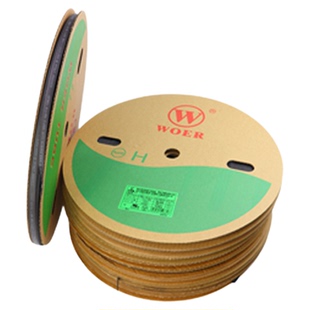 沃尔核材热收缩套管(扁型）热缩管绝缘套管黑色环保管电感专用管