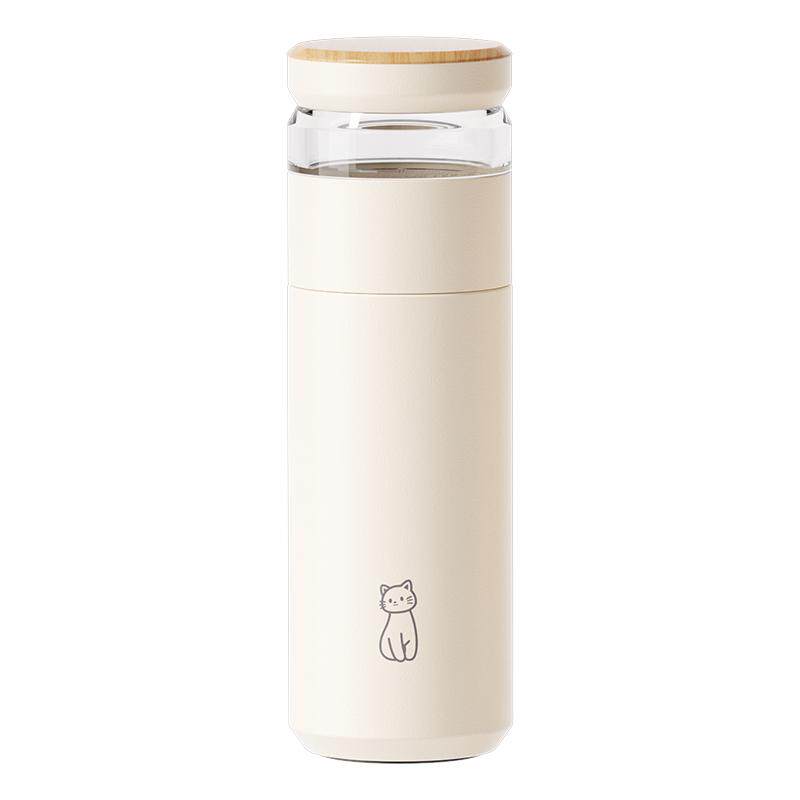 造物集茶水分离陶瓷内胆保温杯