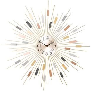 普赛克静音石英钟表挂钟客厅个性创意轻奢欧式现代时尚时钟卧室