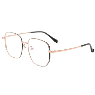 近视眼镜大脸男款纯钛超轻眼镜框可配变色防蓝光痞帅银色眼睛女潮