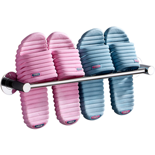 免打孔不锈钢拖鞋架壁挂浴室门后厕所拖鞋挂架卫生间鞋子收纳神器