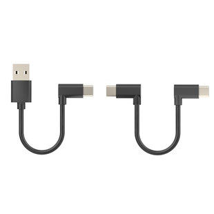 云梭安卓Micro直角90度头5V行车记录仪515厘米超短顶棚取电充电线