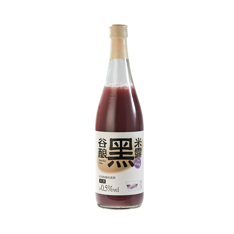 花田巷子长安米露桂花米酒720ml*2黑米甜酒酿微醺