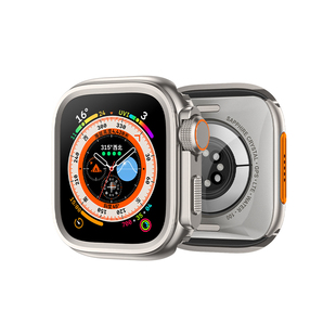 【真金属】PZOZ适用苹果S11手表applewatch秒变2Ultra3保护壳锌合金边框iwatch套applewatchUltra10iwatchs外
