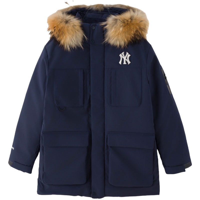 【自营】MLB羽绒服男装女装保暖时尚潮流连帽运动服户外休闲外套