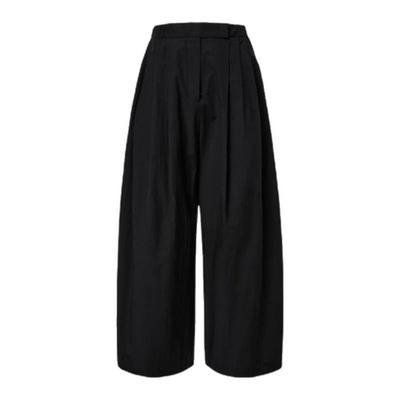 【现货】GROVE EDGE韩东大门春季新款三折垂感松紧腰休闲阔腿长裤