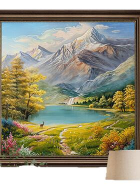 聚宝盆山水画餐厅挂画2026新款