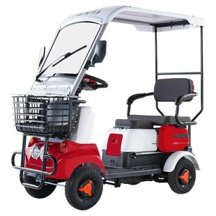 新款高端老人代步车M4四轮电动车老年专用家用助力小巴士电瓶车