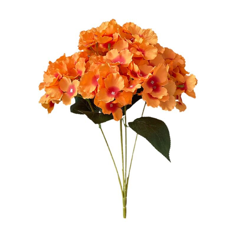 仿真5头绣球花单只打底绣球花头