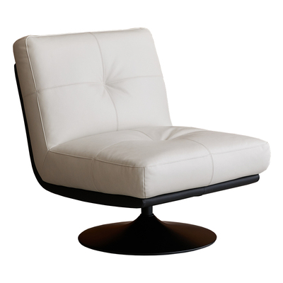 可旋转单人沙发椅家用真皮高级感