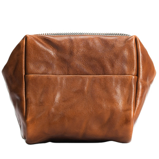 吉卡尼 植鞣革小包真皮斜挎迷你胸包男单肩休闲卡片机相机包便携