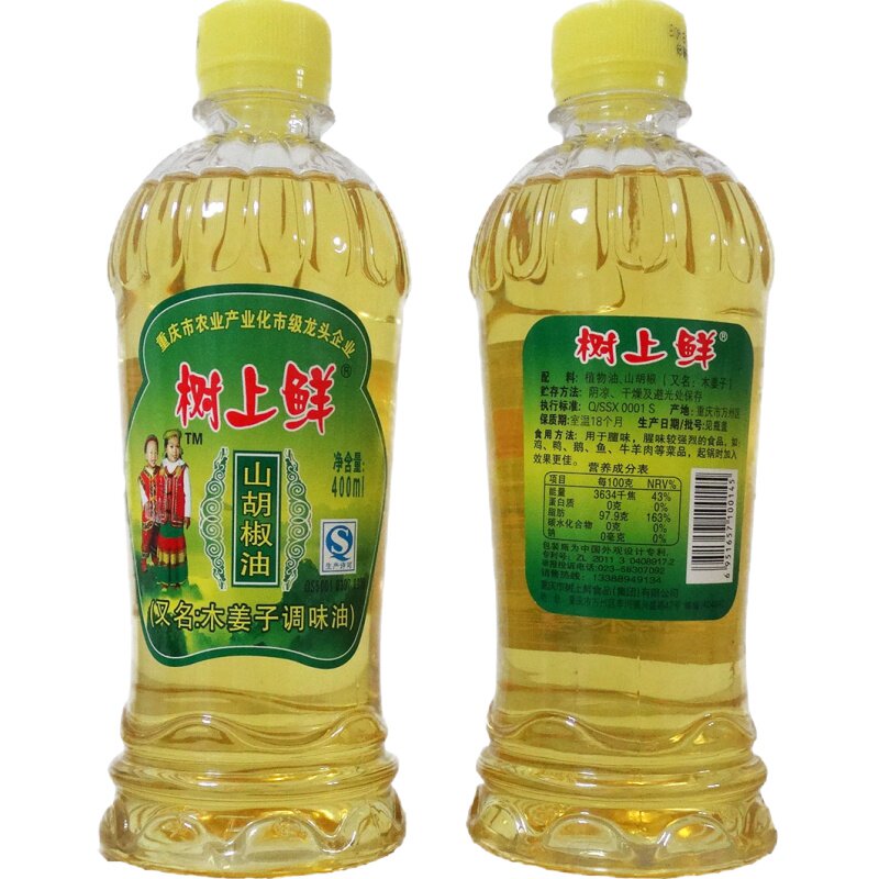 树上鲜1瓶400ml重庆万州山胡椒油