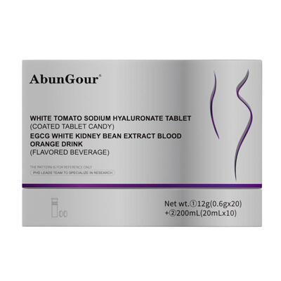AbunGour白番茄透明质酸钠压片(包衣型压片糖果)12g(0.6gx20)/
