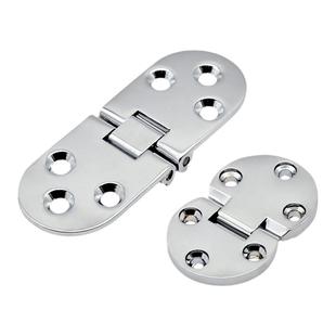 180度桌面铰链翻板限位合页80*30mm折叠桌不锈钢折页隐形铰台铰链