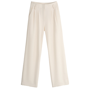 小着PA11 白色高腰阔腿长裤 延续万件销冠 轻盈磨绒再多一点暖意