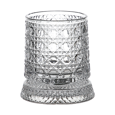 网红威士忌旋转酒杯转转杯带底座