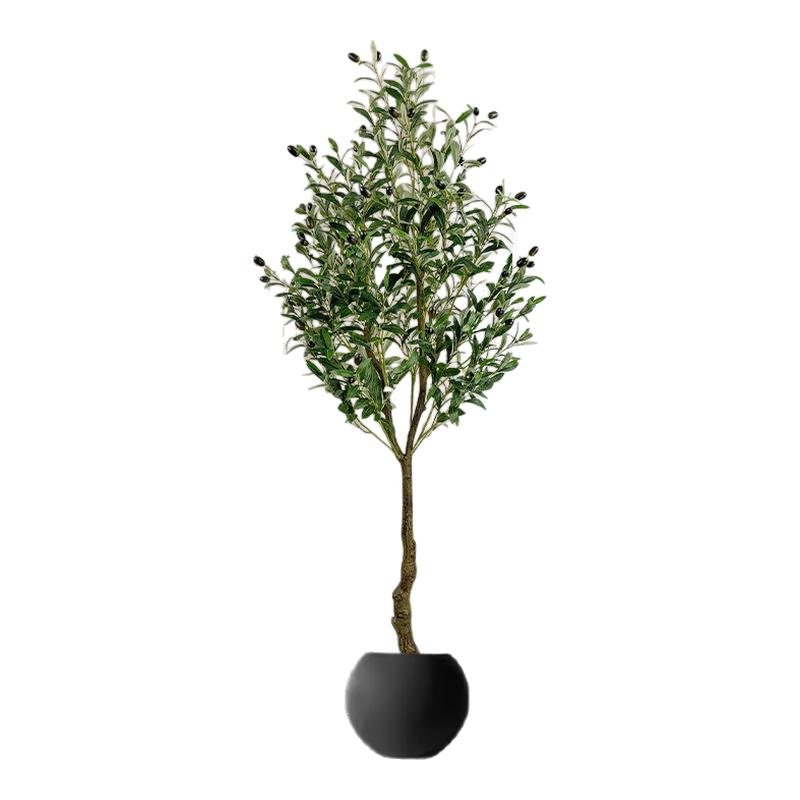 橄榄树仿真绿植落地盆栽室内大型仿生植物摆件客厅轻奢装饰花假树