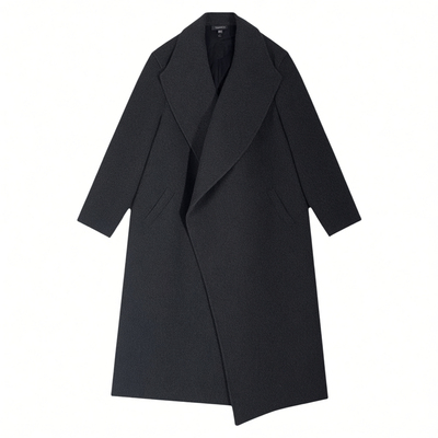 喜庆红色毛呢外套胖mm中长款