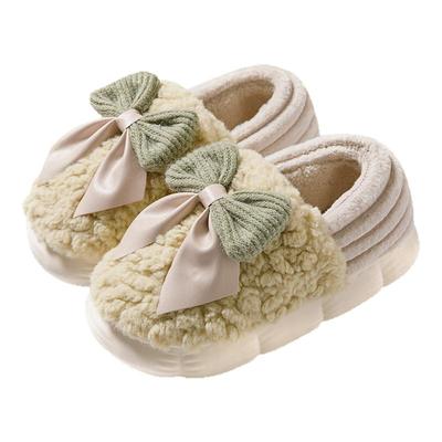 包跟棉拖鞋女款2025新款秋冬季室内家居防滑保暖毛绒月子棉鞋女士