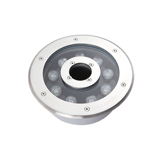 嵌入式喷泉灯涌泉灯户外防水七彩变光环形水下中孔水池广场旱喷灯