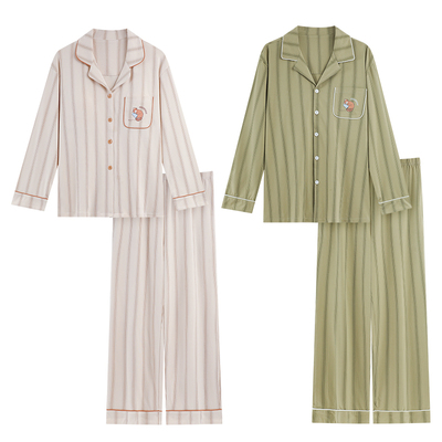 100％纯棉买一送一情侣长袖睡衣