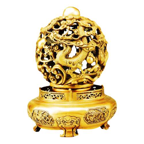 慈风阁可洒净黄铜九转乾坤鼎家居吉祥摆件时来好运鼎针对流年运势