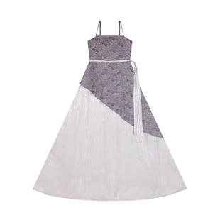 燕尾蝶织造司原创新中式国风丝光提花吊带连衣裙女两件套刺绣外衫