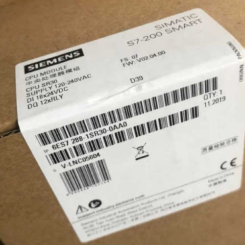 议价6ES72881SR300AA1西门子PLC模块200SMART CPU 6ES7288-1SR30-