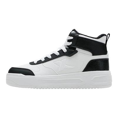 特步加绒保暖棉鞋板鞋