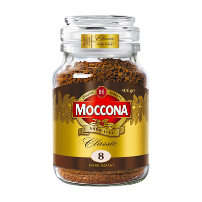 moccona摩可纳黑咖啡冻干冷萃速溶粉零糖美式拿铁400g2瓶