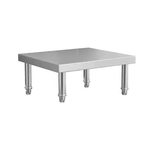 定制304特厚不锈钢置物架厨房一层台面架子垫高单层落地支灶台架1