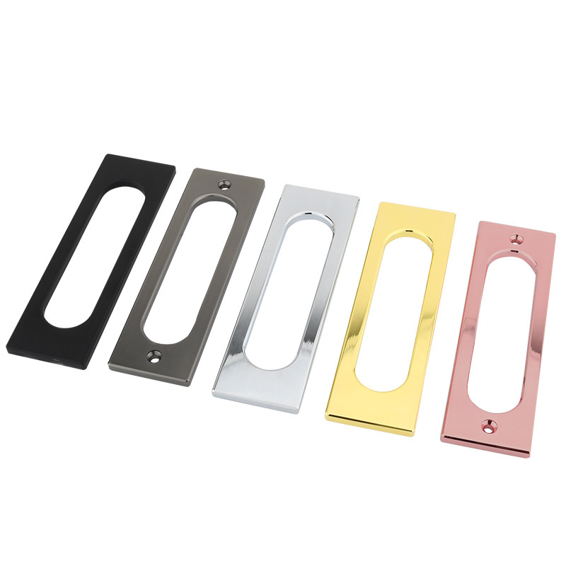 玻璃移门拉手免打孔自粘木门轨道门吊滑门推拉门方形厨房门暗拉手