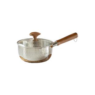 日食记 KIMS COOK不锈钢雪平锅0涂层小奶锅家用泡面锅汤锅2L/2.5L