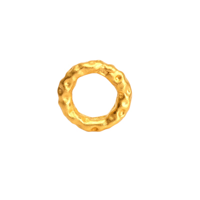 百利金珠宝999足金面包跑环吊坠