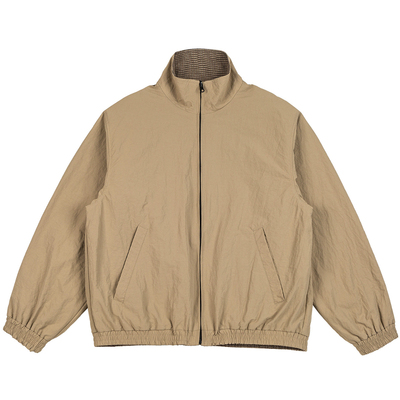 OKKO周边 复古cleanfit短款廓形两面可穿工装外套男女哈灵顿夹克