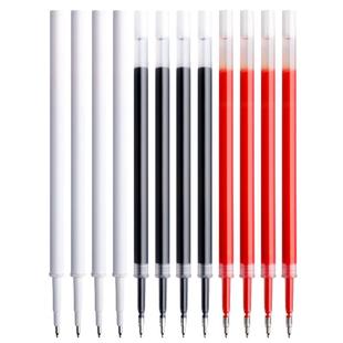 ST头按动笔芯速干中性笔芯黑色0.5笔芯加强型葫芦头刷题笔芯量贩可替芯学生考试专用圆珠红色针管头批发签字