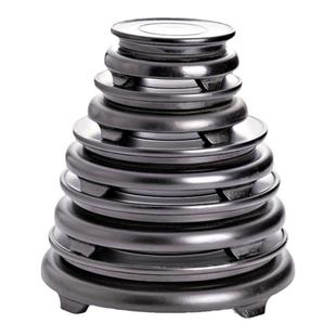 机械轴承旋转底座托盘圆形实木奇石头花瓶工艺品摆件鱼缸花盆托架