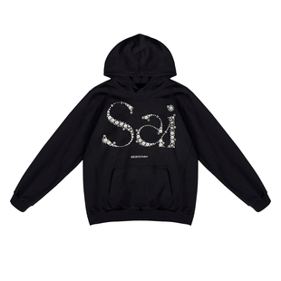 MIICHOUS米丘寺 Sai珍珠 480g重磅秋冬加厚保暖纯棉连帽套头卫衣