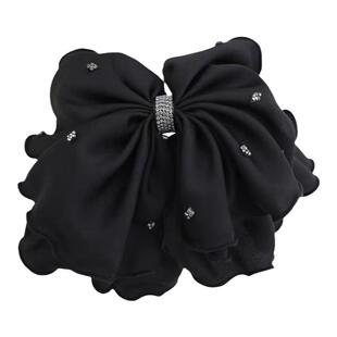 大蝴蝶结发夹头饰抓夹女2025新款高级感云朵泡泡中号发量少半扎发