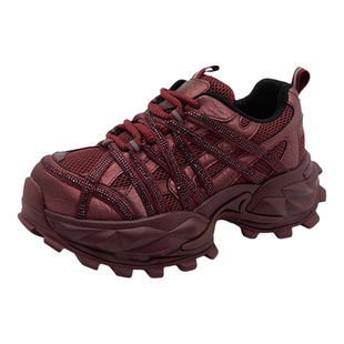 厚底轻便防滑老爹鞋女2026新款春款女款鞋子女爆款软底不累脚百搭