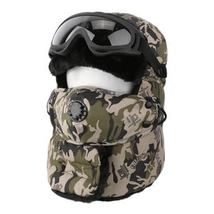 冬季保暖雷锋帽男青年棉帽子韩版加厚防寒东北帽骑车防风护耳帽子