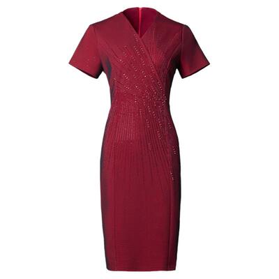 中老年妈妈装婚宴连衣裙