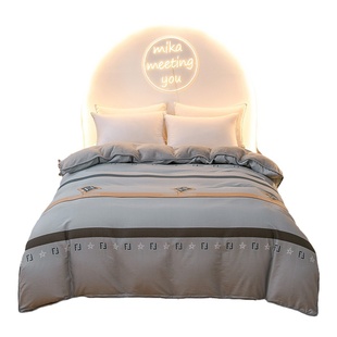 ab面被套单面绒一面纯棉加绒被罩全棉单件珊瑚绒冬季法兰绒被子套