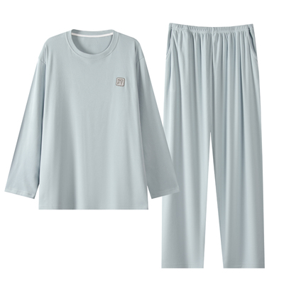 亲肤莫代尔睡衣男款春秋季宽松