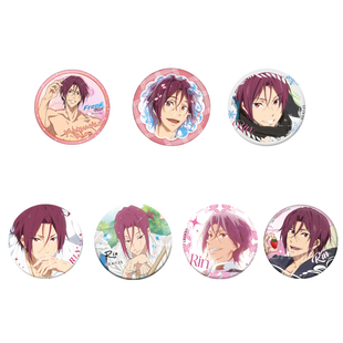 【正版】free!男子游泳部吧唧周边松冈凛立牌徽章合影卡星河动漫