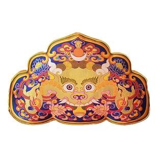 中式沙发靠枕宫廷元宝靠山枕云朵枕异型靠垫喜庆抱枕罗汉床大靠背