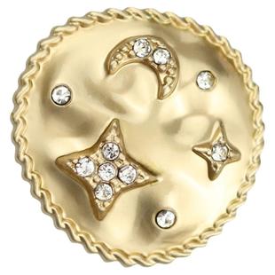 YOMOSTUDIO 小香名媛风星星月亮钻金属钮扣毛衣针织开衫装饰扣子